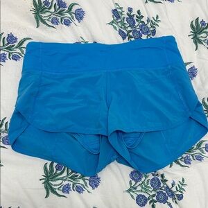 Lululemon Blue Speed Up Shorts